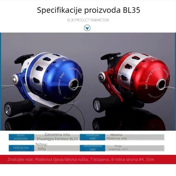 Pisces bubonová ribarski kolut s metalnim kotačićem – BL35, BL39