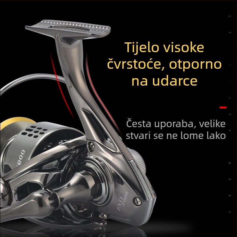 Kemeilong spinning kolut s CNC metalnom ručkom i metalnom špulom