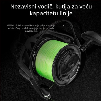 Flash Ling Ultra-daleko bacanje spinning navijač s metalnom nagnutom šalicom za morski i slatkovodni ribolov na umjetne mamce
