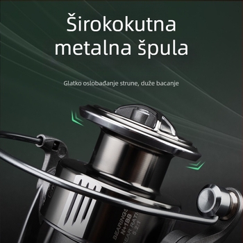 Huijiao Mala Stella spinning kolut s metalnom špulom za duga bacanja, morski ribolov
