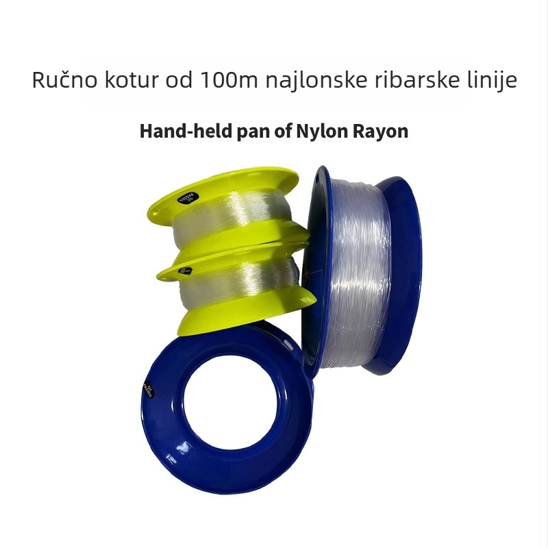 Yuyue najlon glavna ribolovna linija kolut – ručno navijanje, plastični disk