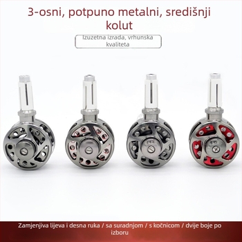 40/50 model, 3-osi, potpuno metalni, ručno modificiran, srednji prolazni kotač, V-žljeb, dvobojni remen