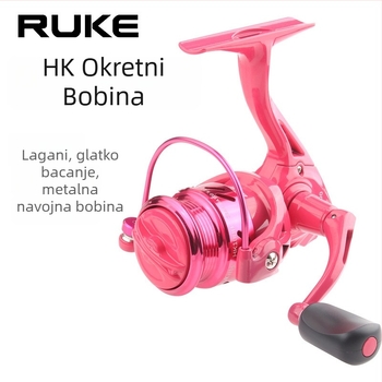 HK1000 spinning kolut s rezom pod kutom, metalni spremnik za najliju liniju, lagan, glatko bacanje