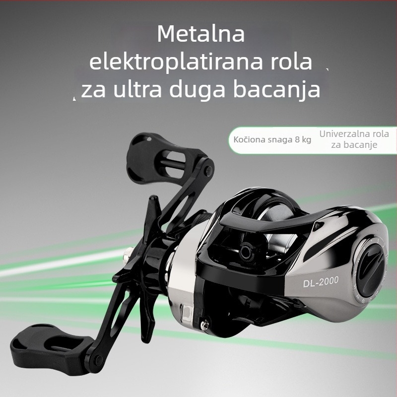 Roll Fish Metalni navijač za ribolov Water Drop, ultra lagan, ultra dugačak bacanje, za mikro umjetne mamce