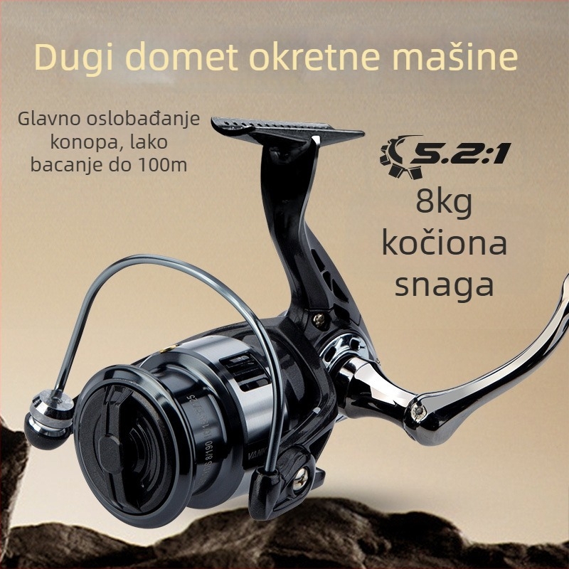 Wanqishi špining kolut — mikro ribolov, teški, universalni, dugi domet, za mamce i najlon
