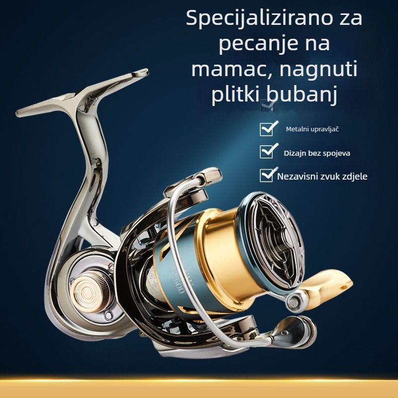Špining kolut baitlure s UV premazom, dugi hodovi, otporan na slanu vodu