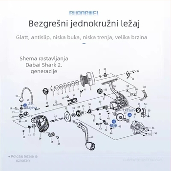 Hayabsa spinning kolut, pakiranje 40 komada