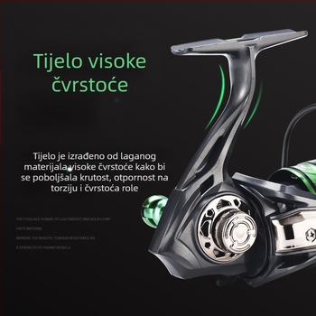 Kemeilong spining kolut za bass i crankbait, plitak kotur, mikro veličina