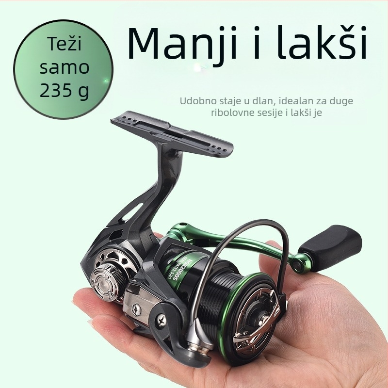 Kemeilong spining kolut za bass i crankbait, plitak kotur, mikro veličina