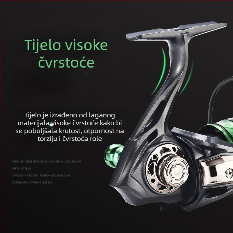 Kemeilong spining kolut za bass i crankbait, plitak kotur, mikro veličina