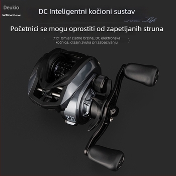 Deukio DC ribolovni kolut s elektroničkom kočnicom za duga bacanja, višenamjenski