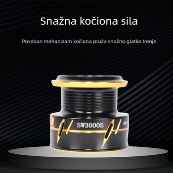 Kalio Spinner navijač s izmjenjivim lijevim i desnim rukama, sklopiva ruka, metalna cijev
