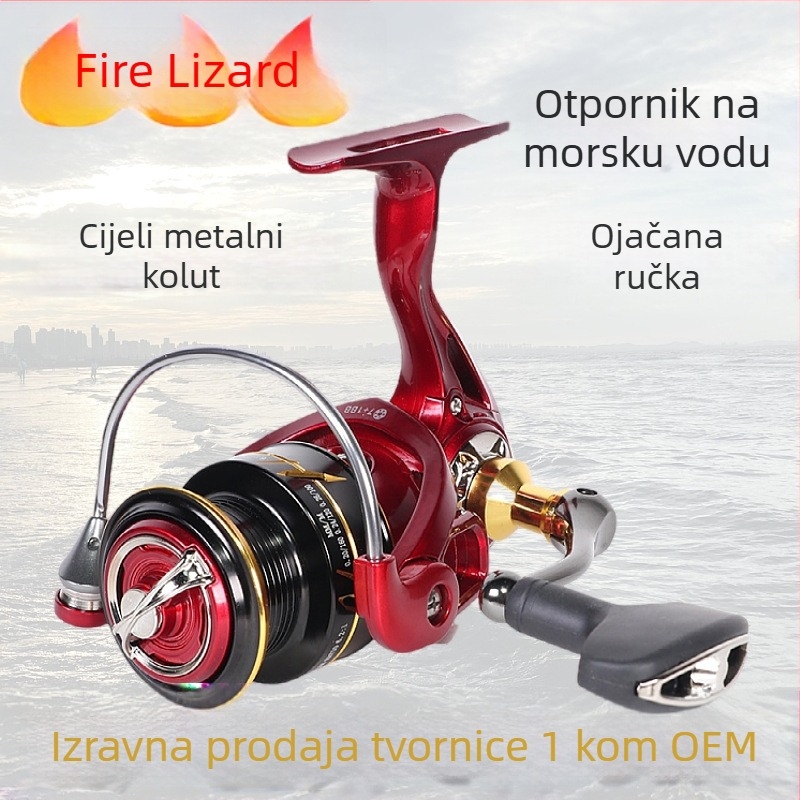 Kalio Spinner navijač s izmjenjivim lijevim i desnim rukama, sklopiva ruka, metalna cijev