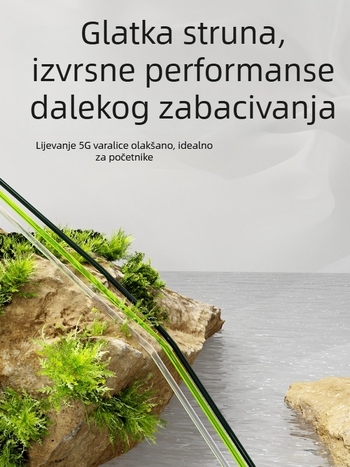 Nylon glavna linija za stijenski ribolov, 120 m, otporna na habanje, visoke čvrstoće, protiv ugriza, bez zapetljavanja