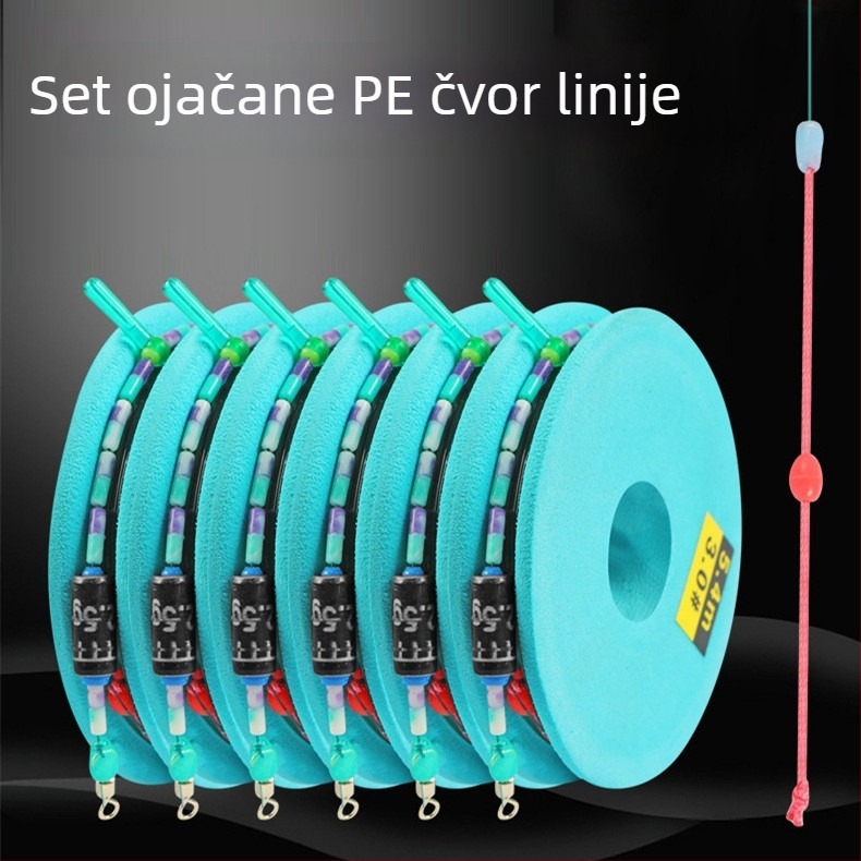 Najlon glavna linija za pecanje sa ojačanim čvorovima, za ribolov na rijekama i jezerima, duljina 7.2