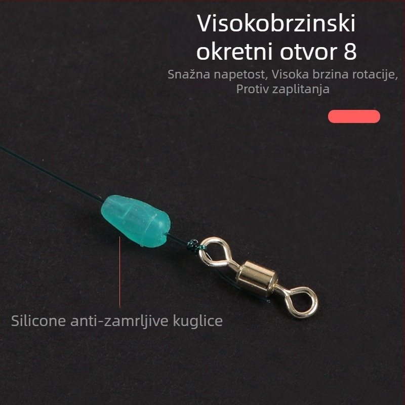 Najlon glavna linija za pecanje sa ojačanim čvorovima, za ribolov na rijekama i jezerima, duljina 7.2