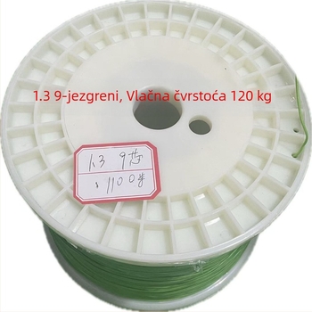 Dvostruko složena sidrena ribolovna linija s konstrukcijom od 9-core i 11-core, Hercules emajlirano bakrena oplata, nosivost 100–120 kg