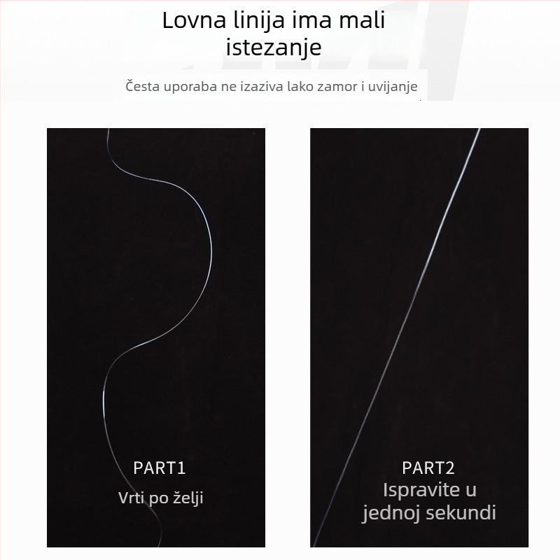Glavna linija za ribolov, najlon, snažna, pakiranje 10 kom, East Fishing Master