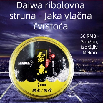 Daijia Leiyu 500 m visokokvalitetna najlonska glavna linija za morski ribolov, dugi domet bacanja, oprema za ribolov