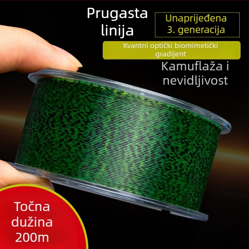 Sharpness glavna ribolovna linija, PE materijal, 200 m, jaka snaga povlačenja