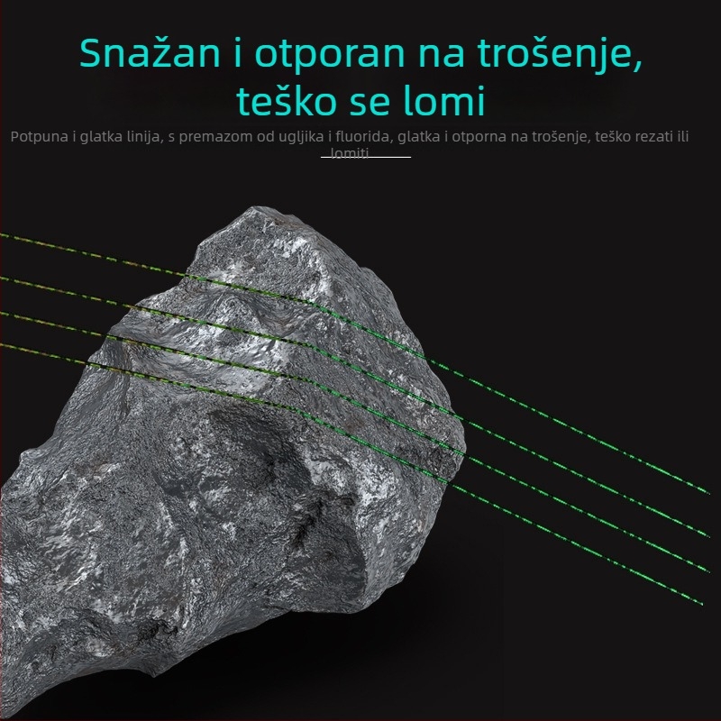 Sharpness glavna ribolovna linija, PE materijal, 200 m, jaka snaga povlačenja