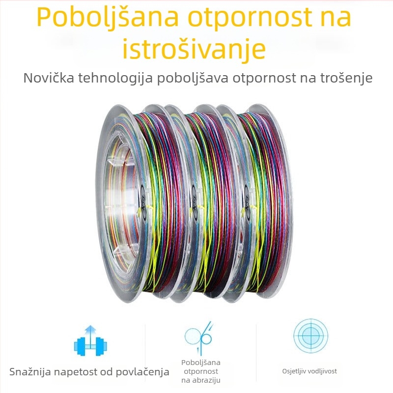 Guojie Ruixin PE pleteni glavna linija, licencirana privatna marka, kutija 500 komada