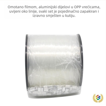 Najlonska glavna ribolovna linija, nosivost 75 lb, kutija 200 komada