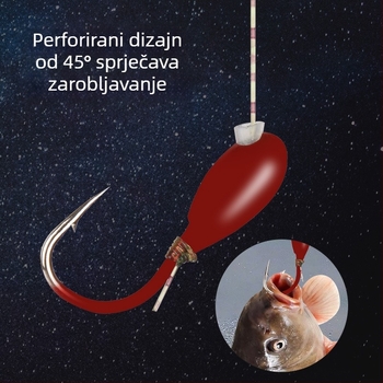 Ušica s olovnom glavom i plovkom sa sedam zvjezdica, tradicionalni plovak za karasa, visoka osjetljivost