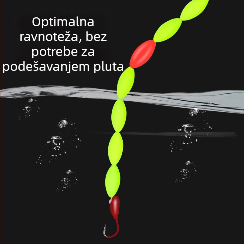 Ušica s olovnom glavom i plovkom sa sedam zvjezdica, tradicionalni plovak za karasa, visoka osjetljivost
