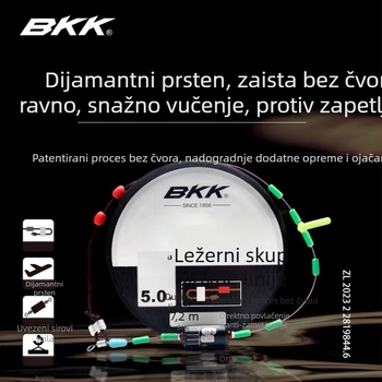 Set glavne linije bez čvorova, poboljšano izdanje za rekreacijski ribolov, ručno vezano, najlon ribarska linija, spremno za korištenje