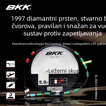 Set glavne linije bez čvorova, poboljšano izdanje za rekreacijski ribolov, ručno vezano, najlon ribarska linija, spremno za korištenje