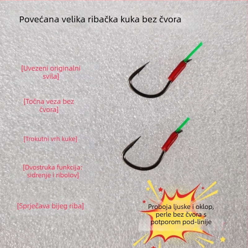 A60 Crank – Unaprijeđena Velika Ribarska Kukа S Bezuzlovnim Vodičem, Perla i Sidreno Ojačanu Najlonsku LIniju