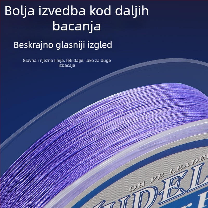Meizi serija PE linija, 8-vlakana za dugi domet bacanja, otporna na habanje i glatka