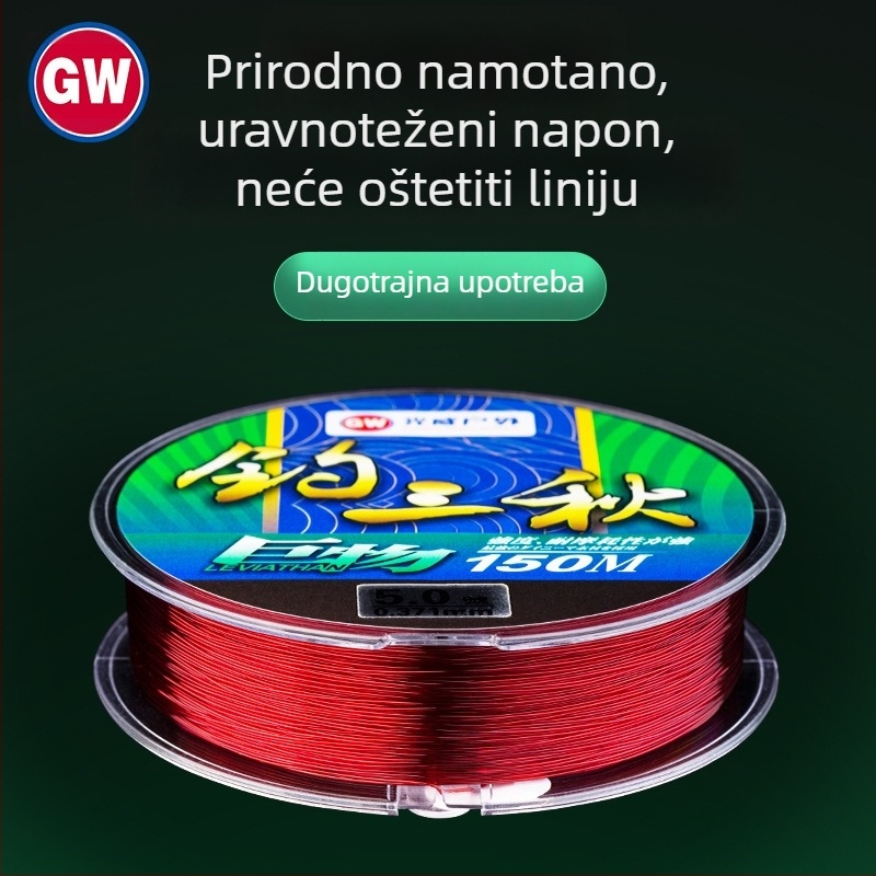 Guangwei najlonska glavna linija za ribolov, čvrstoća 1, paket 10 kom