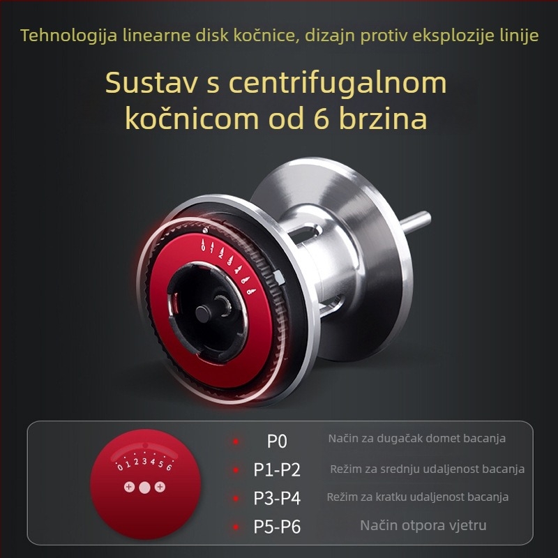 Fulad kolut za pecanje Water Drop – metalni kolut, za lijevu ili desnu ruku