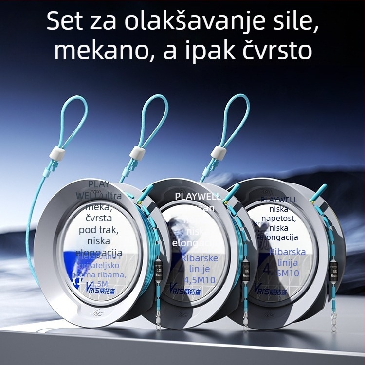 Set glavne ribarske linije – bez čvora, fleksibilan i čvrst, visoka napetost – Model F989TJJTHS8755