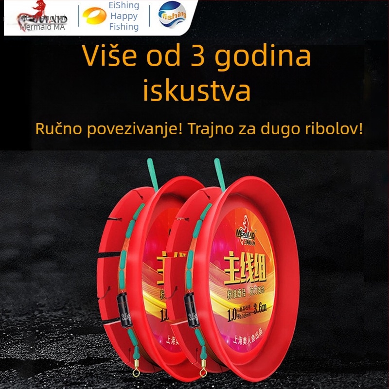 Mermaid mermaid Glavna ribolovna linija — najlon, visoka rastezljivost, pakiranje 10 kom.
