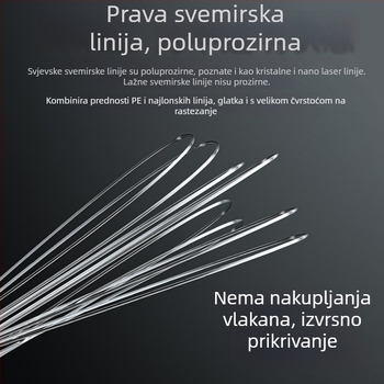 Glavna ribolovna linija, marka bkm, PE pletena linija, nosivost 3–33 kg