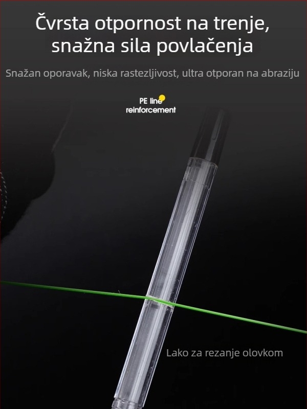 Set glavne ribolovne linije s PE ojačanjem, ručno vezana najlon linija
