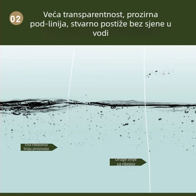 Sanyo najlon pod-linija – proizvedeno u Japanu, jaka, izuzetno mekana, otporna na habanje