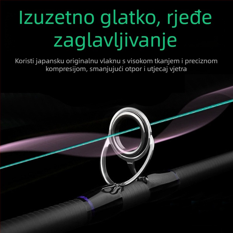 Quality 8-slojna PE glavna linija za ribolov – glatka, otporna na trošenje, jaka, čvrsto pletena