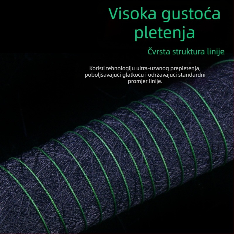 Quality 8-slojna PE glavna linija za ribolov – glatka, otporna na trošenje, jaka, čvrsto pletena