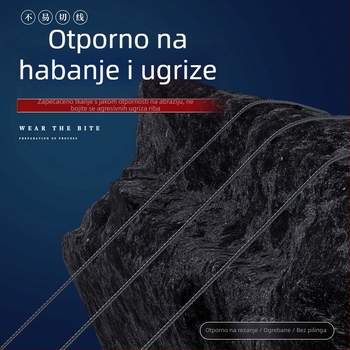 Pletena ribolovna najlona, ultra-tanki, 100 m, otporan na habanje, za ribolov na otvorenom moru i divlji ribolov