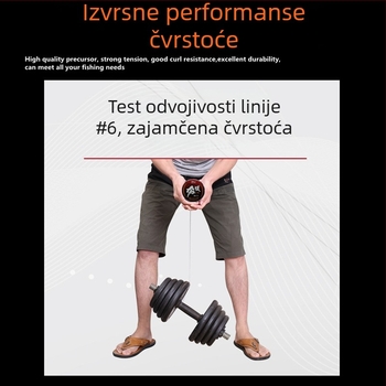 Najlon glavna ribolovna linija, jaka, dužine 100 m, brenda Fish in the Pool, 10 rolni u kutiji
