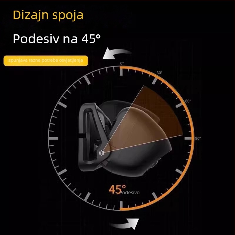 Čelna lampica, punjiva, vodootporna, za noćni ribolov, prijenosna