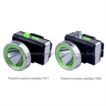 Janomine LED čelna svjetiljka | 20W, 3800mAh punjiva, doseg 200-500 m, ručno okretno napajanje, uključuje punjač