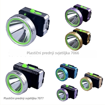 Janomine LED čelna svjetiljka | 20W, 3800mAh punjiva, doseg 200-500 m, ručno okretno napajanje, uključuje punjač