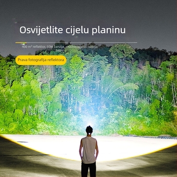 LED čelna svjetiljka, ponovno punjiva, vodootporna, domet 200 m, model QY-TD113021