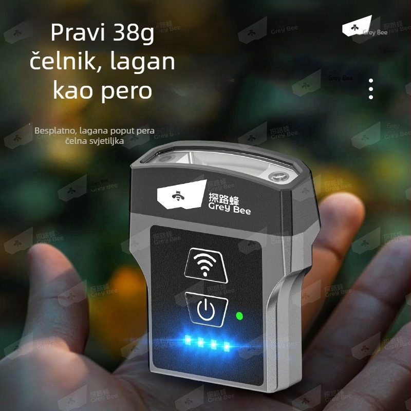 Noćna ribarska čelna lampica s klipom na kapu – LED, vodootporna, domet 100 m, radni vijek 48 h, težina 37,7 g
