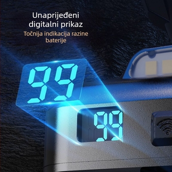 Night Pioneer čelna svjetiljka – punjiva LED, ručni pogon, 2400 mAh, 5W, domet iznad 500 m